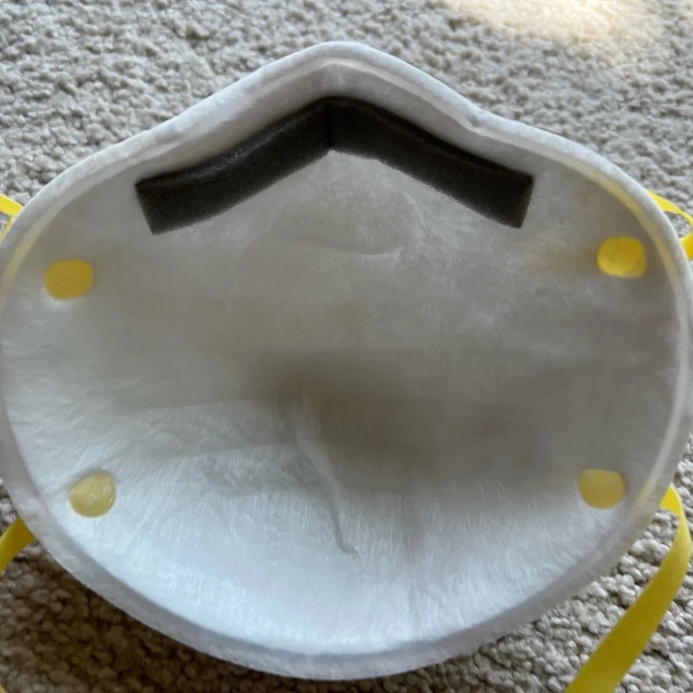 7 N95 3M 8210 White Face Mask Protection Face Cover New Stretch Straps Nose